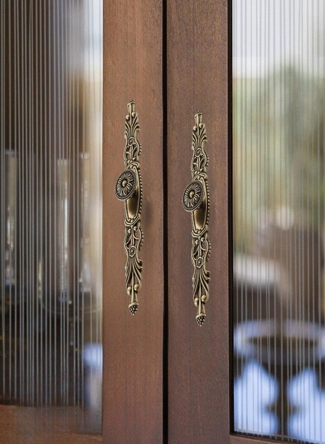 Ahamo Antique Brass Drawer Handles & Pulls - Traditional 160mm Hole Center Cupboard Handle, Vintage Brass Handles for Cabinets, Doors, Wardrobes & Furniture (Set of 1) - Image 4